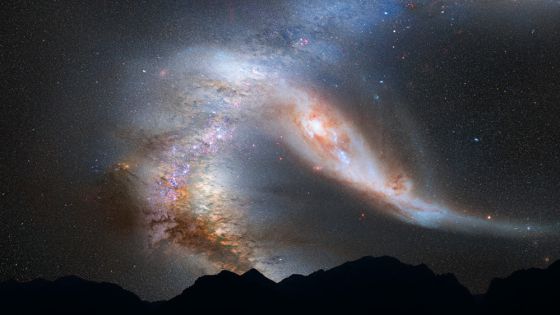 La Vía Láctea chocará frontalmente con su vecina Andrómeda